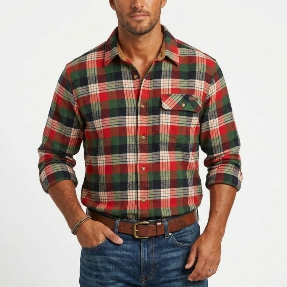 Legendary Whitetails Flannel Shirt XL Western Barn Chore Outdoors 100% Cotton